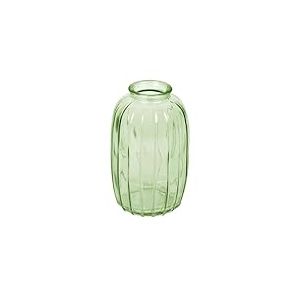 Talking Tables Vase Soliflore en Verre Vert pour Fleurs Décoration Élégante Centre de Table Mariage Rebord de Fenêtre Fêtes Jardin Dîner d'Été Cheminée Cadeau Hauteur 12 cm