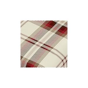 Catherine Lansfield Kelso Red Drap-Housse et taie d'oreiller Blanc 90 x 200 + 50 x 80 cm