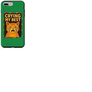 Im Crying My Best Kitty Chat Mignon Triste Amoureux de Chat Humour Coque pour iPhone 7 Plus/8 Plus