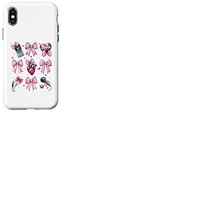 Coquette Bow Echo Tech Technicienne en échocardiographie Fille Maman Coque pour iPhone X/XS
