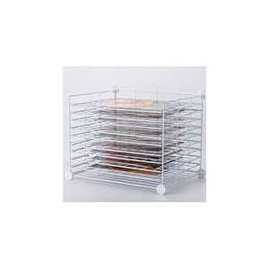 FDSDEFEN &Eacute;gouttoir &agrave; 10 &eacute;tag&egrave;res, en m&eacute;tal, Montage Mural, id&eacute;al pour Les Artistes et Les Enseignants, Montage Facile, Gain de Place