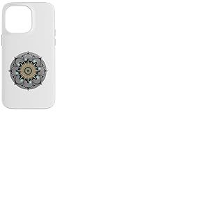 Géométrie sacrée mystique Mandala Sunburst Coque pour iPhone 14 Pro Max