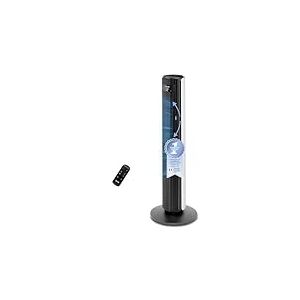 LEVOIT Ventilateur Colonne Silencieux 7.9m/s pour Grande Chambre, T&eacute;l&eacute;commande,23W, 12 Vitesses de Vent, Oscillant &agrave; 90&deg;, Ajusteur Haut et Bas 60&deg; avec, Blanc