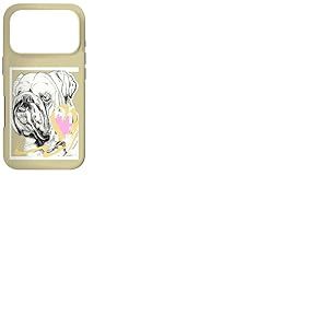 Bouledogue Anglais, Bouledogue, Elke, cœur Coque pour iPhone 17 Pro