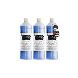 PURIVITA® Produit Robot Laveur Sol [3x1L] - Détergent Robot Laveur - Produit Nettoyant Aspirateur Laveur - Concentré de Détergent Pour Tous les Robots Lavants - Floor Cleaner - Produit Pour Aspirateur