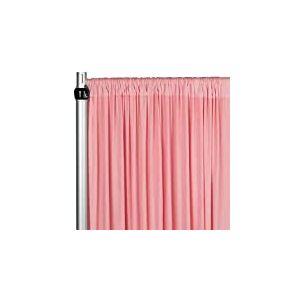 CV Linens bkdp_12_spdx_drose Rideau drapé Extensible 4 Directions en élasthanne 366 cm x 152 cm | Rose poudré/Mauve | 1 pièce