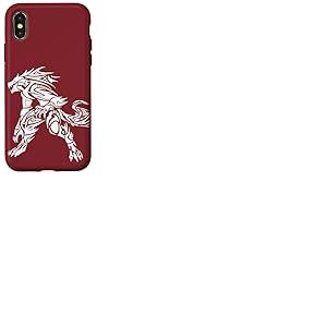 Loup-garou tribal Coque pour iPhone X/XS