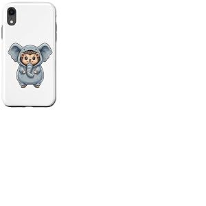 Costume de h&eacute;risson Mignon habill&eacute; en &eacute;l&eacute;phant Coque pour iPhone XR