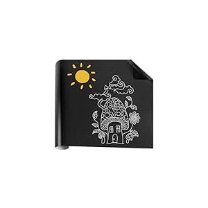 Film de craie 300 * 43 cm Film Tableau Noir Rouleau Peut servir de bloc-notes Adhesif Tableau Noir Autocollant Convient pour la maison, la cuisine, le bureau