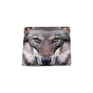 Nemesis Now Portrait of a Wolf Portefeuille 11 cm Gris PU Taille Unique