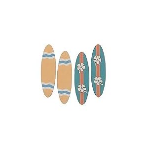 Glorex 6 1860 316 - Planche de surf en bois, 4 pcs, 6,2x1,8cm