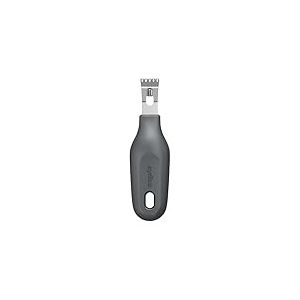 Zyliss 2 en 1 Zesteur et Canneleur Pour Citron en Inox, éplucheur à Melon, Râpe à Cuisine, Fromage, Parmesan, Ail, Gingembre, Manche en Paille de Blé écologique, Lavable au Lave-Vaisselle