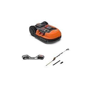 Pack WORX LANDROID Plus - 500 m² Robot Tondeuse Connecté WR165E + ACS + Taille-Haies sans Fil (Installation Facile, Configurable, Autonome, Contrôle à Distance Via APP, Tonte Intelligente)
