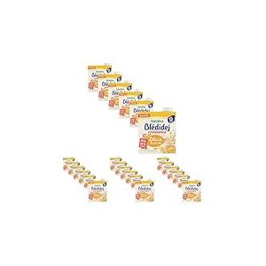 Bl&eacute;dina Bl&eacute;didej - C&eacute;r&eacute;ales b&eacute;b&eacute; Lact&eacute;es Biscuit&eacute; - D&egrave;s 12 Mois - 6 briques de 500mL (Lot de 4)