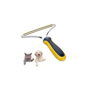 Alyvisun Rasoir Anti Bouloche, [Manche en Caoutchouc & Dent Douce] Brosse Anti Poil, Rouleaux Portables pour Enlever Les Poils d'animaux, Rasoir bouloche de Tapis Manuelle et Compacte