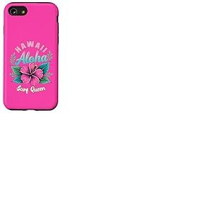 Hawaii Aloha Surf Queen Tropical Hibiscus T-Shirt pour Femme Coque pour iPhone SE (2020) / 7/8