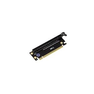 Adaptateur Riser équerre Hauteur 2U à 90° pour Fente PCIe x16 Compatible PCIe 3.0 3.1 et 4.0 pour Monter à l'horizontale Une Carte PCI Express x1 x2 x4 x8 x16