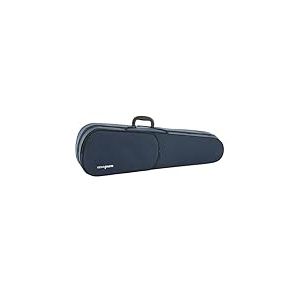 PURE GEWA Étui pour violon bleu foncé/Velours gris clair avec poche à partitions et sangles de sac à dos 4/4