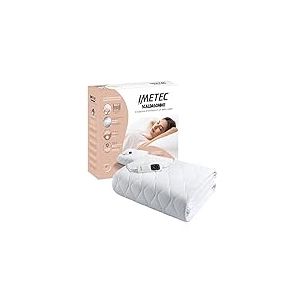Imetec Surmatelas Chauffant 1 Place Adapto Maxi 195x90 cm - 6 Temp&eacute;ratures, Tissu Matelass&eacute; Hypoallerg&eacute;nique, Chauffage Rapide, Temp&eacute;rature Constante, Personnalis&eacute;e - Chauffe-Lit Electrique