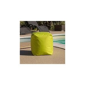 Jura Textiles Housse Pouf Cube Anis