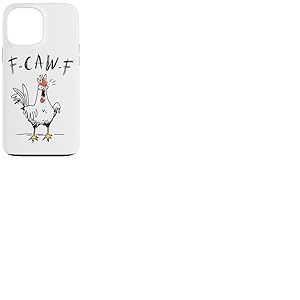 F-caw-f Poulet Rigolo Costume De Carnaval Poulet Coque pour iPhone 13 Pro Max