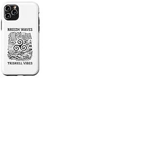 Bretagne Triskell Identit&eacute; Bretonne Oc&eacute;an Symbole Breton Coque pour iPhone 11 Pro