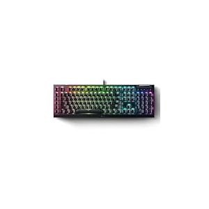 Razer BlackWidow V4 X (Switches Verts) - Clavier Gaming mécanique avec Razer Chroma RGB (6 Touches macros dédiées, Touches ABS à Double Injection) US-Layout | Noir