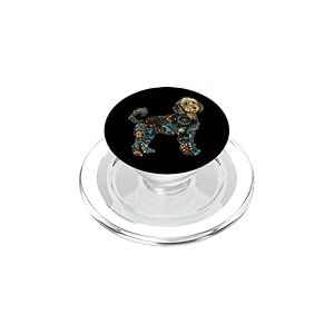 Goldendoodle Chien Vintage Fleurs Doodle Mom PopSockets PopGrip pour MagSafe