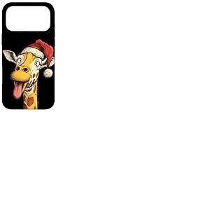 Superbe Costume de Girafe avec Chapeau de P&egrave;re No&euml;l Coque pour iPhone 17 Pro Max
