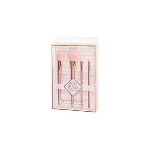 CALA. Pinceaux de Maquillage ROSE BLISS Premium Make-Up Brush Set (4 Pcs)