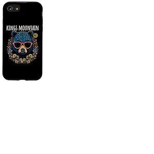 Kings Mountain NC Fun Ours portant des lunettes Motif fleurs Coque pour iPhone SE (2020) / 7 / 8