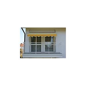 Angerer Freizeitmöbel GmbH Store à Serrage Exclusif - pour Protection Solaire - Montage sans perçage ni Chevilles - Store de Balcon idéal pour Les Appartements en Location (Jaune/Bleu/Blanc, 350 cm)