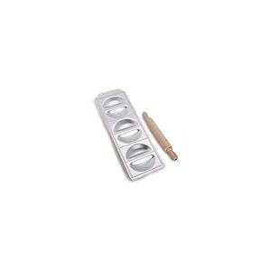 Imperia Raviolamp Ligne Classique. Moule à raviolis Fabriquè en Italie. Accessoire pour machine à pâtes. Accessoire de cuisine pour pâtes fraîches. Avec rouleau à pâtisserie (6 sorrisi)