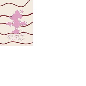 Komar Disney Minnie Mouse You Can Do Big Things Tableau mural pour chambre d'enfant 50 x 70 cm