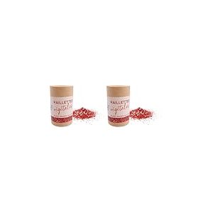 Kiddicraft tube paillettes végétales 5g - Rouge (Lot de 2)
