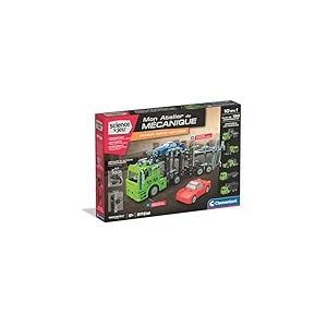 Clementoni | Camion Porte Voitures 8 Ans + | Jeu De Construction | Mécanismes Interactifs | STEM | Fabriqué en Italie | Guide Illustré 3D | Plus De 190 Pièces | Cadeau Enfant