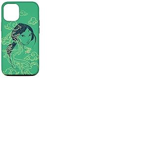 Coque pour iPhone 15 Princesse Disney Mulan et Mushu Vert