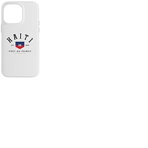 Cadeau ami ha&iuml;ti Drapeau ha&iuml;ti Port-au-Prince ha&iuml;ti Cadeau Coque pour iPhone 14 Pro Max