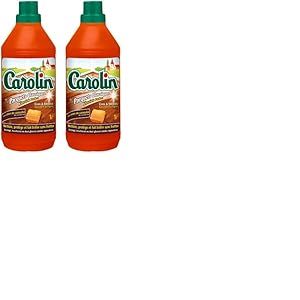 Carolin Nettoyant Sols Parquets Classiques aux 2 Cires d'Abeille et de Carnauba 1 L (Lot de 2)