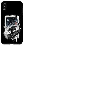 Katana Katana de Samoura&iuml; Ninja pour toiture Motif Chaton Noir Coque pour iPhone XS Max