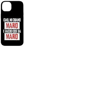 Ciao Sono Mario Faccio Cose Da Mario Personalizzato Ironica Coque pour iPhone 14 Plus