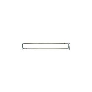 MSV Barre de Douche Double INOX 125-225 cm, Acier Inoxydable, 30 x 20 x 15 cm