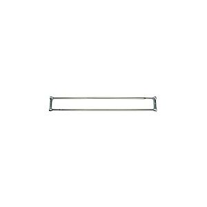 MSV Barre Tringle pour Rideau de Douche ou Baignoire Double Extensible à Fixer en Alu 125-225cm INOX