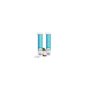 HYDRATIS - Pastilles Hydratation Electrolytes - Nois de Coco - Améliore l'Hydratation et Favorise l'Énergie - Formule Isotonique - Sport, Récupération, Bien-être - 2 tubes (40 Pastilles)