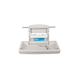 VEVOR Table à Langer Murale Pliable en HDPE - Station de Couche-culotte Charge 15kg - Commerciale Avec Ceinture de Sécurité Pour Toilette et Centre Commercial