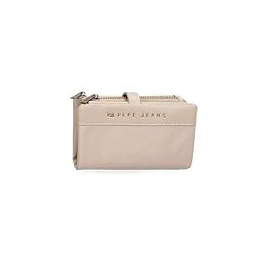 Pepe jeans Morgan Portefeuille avec Porte-Cartes Beige 14,5 x 9 x 2 cm Polyester et PU by Joumma Bags, Beige, Talla única, Portefeuille avec Porte-Cartes