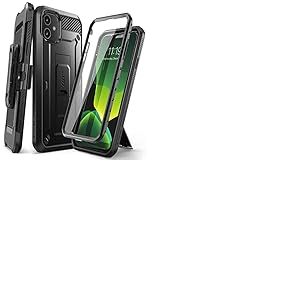 SUPCASE Coque iPhone 11, Coque Intégrale de Protection Robuste Anti-Choc avec Protecteur d'écran Intégré et Clip de Ceinture [Unicorn Beetle Pro] pour iPhone 11 6.1 Pouces 2019 (Noir)