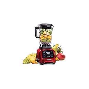 Hamilton Beach Professional Blender Froid et Chaud Hamilton Beach 1.8 L, Moteur 2.2 CV, 1400 W, 4 Préréglages: Soup, Smoothie, Glace Pilée et Jus, Récipient Intelligent et Incassable, Rouge (58928-CE)