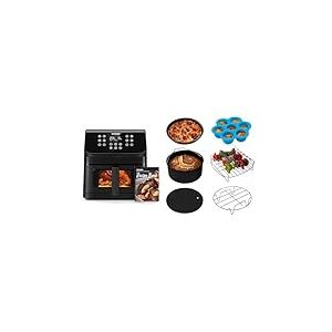 COSORI Air Fryer 6.2L,Avec Fenêtre Visible,12-en-1,Technologie RapidAir,Friteuse Sans Huile, Jusqu'à 55% d'Énergie en Moins,Faible Bruit, Rappel Shake/Rôtir/Bake, Écran Tactile LED,Livre de Recette