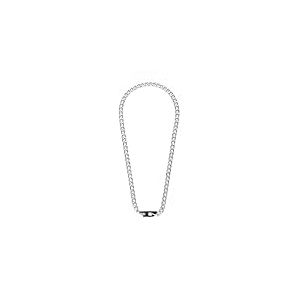 Diesel Collier pour homme en acier inoxydable 2 tons avec fermoir mousqueton